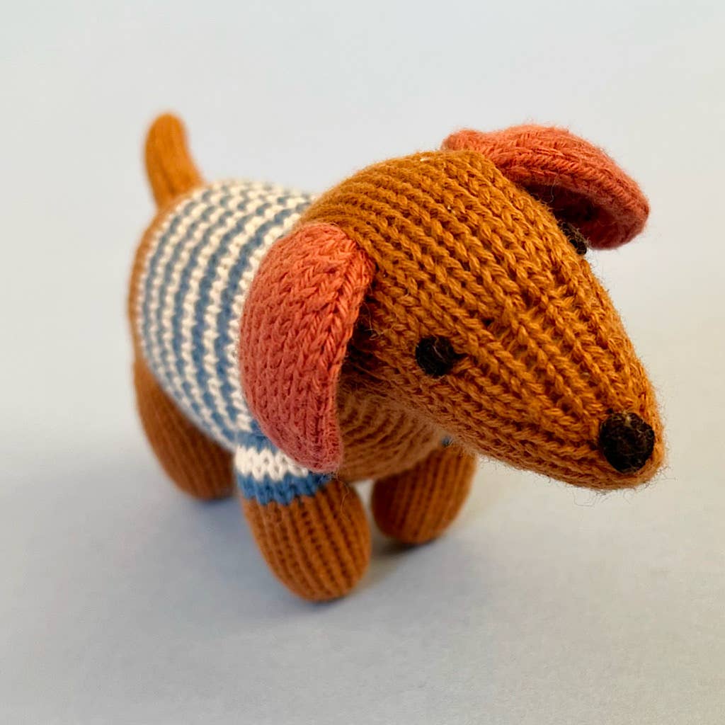 Dog Baby Rattle | Blue