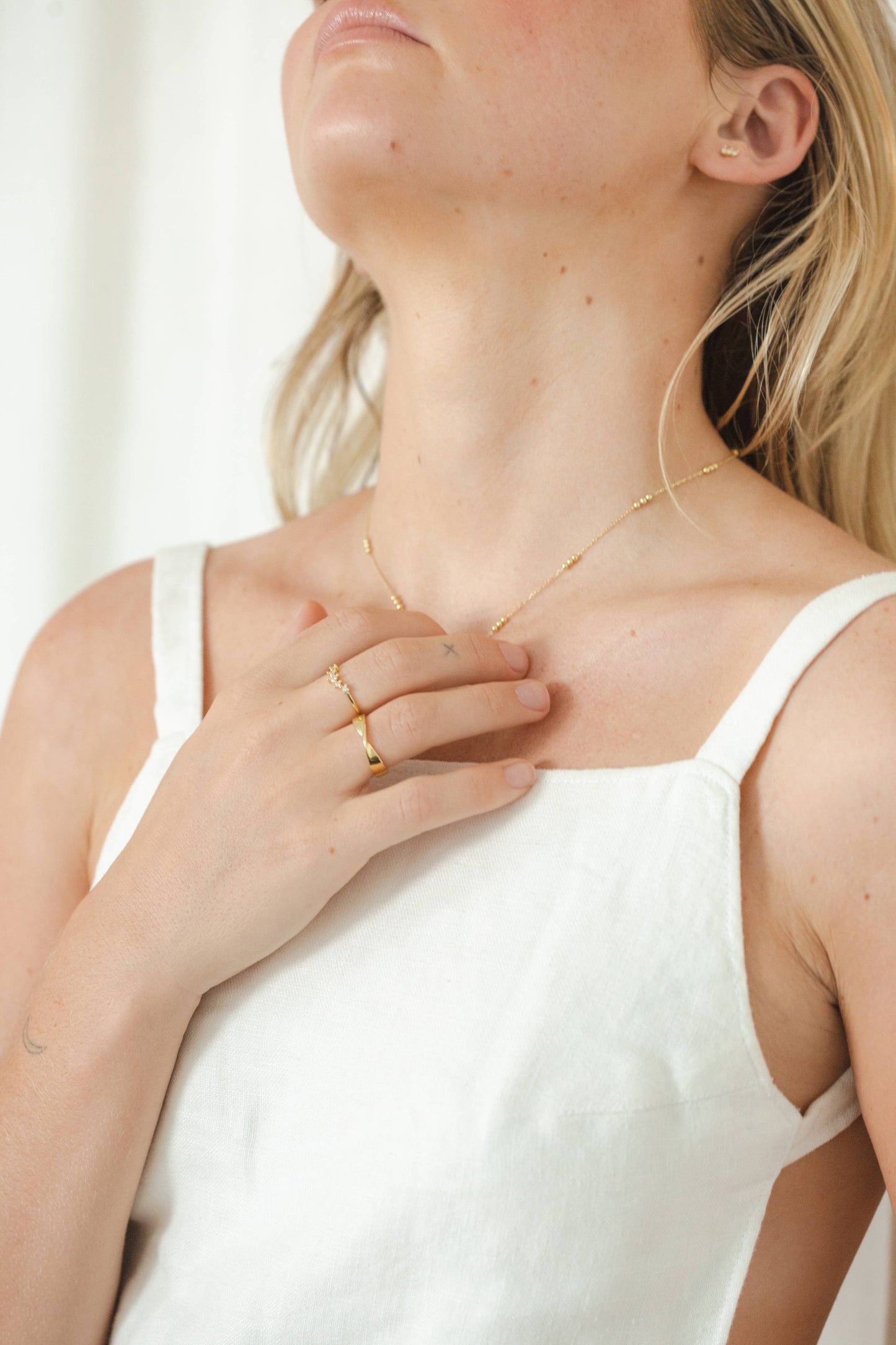 Emma Twisted Gold Ring: 8