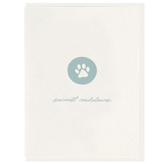 Pet Condolences Card