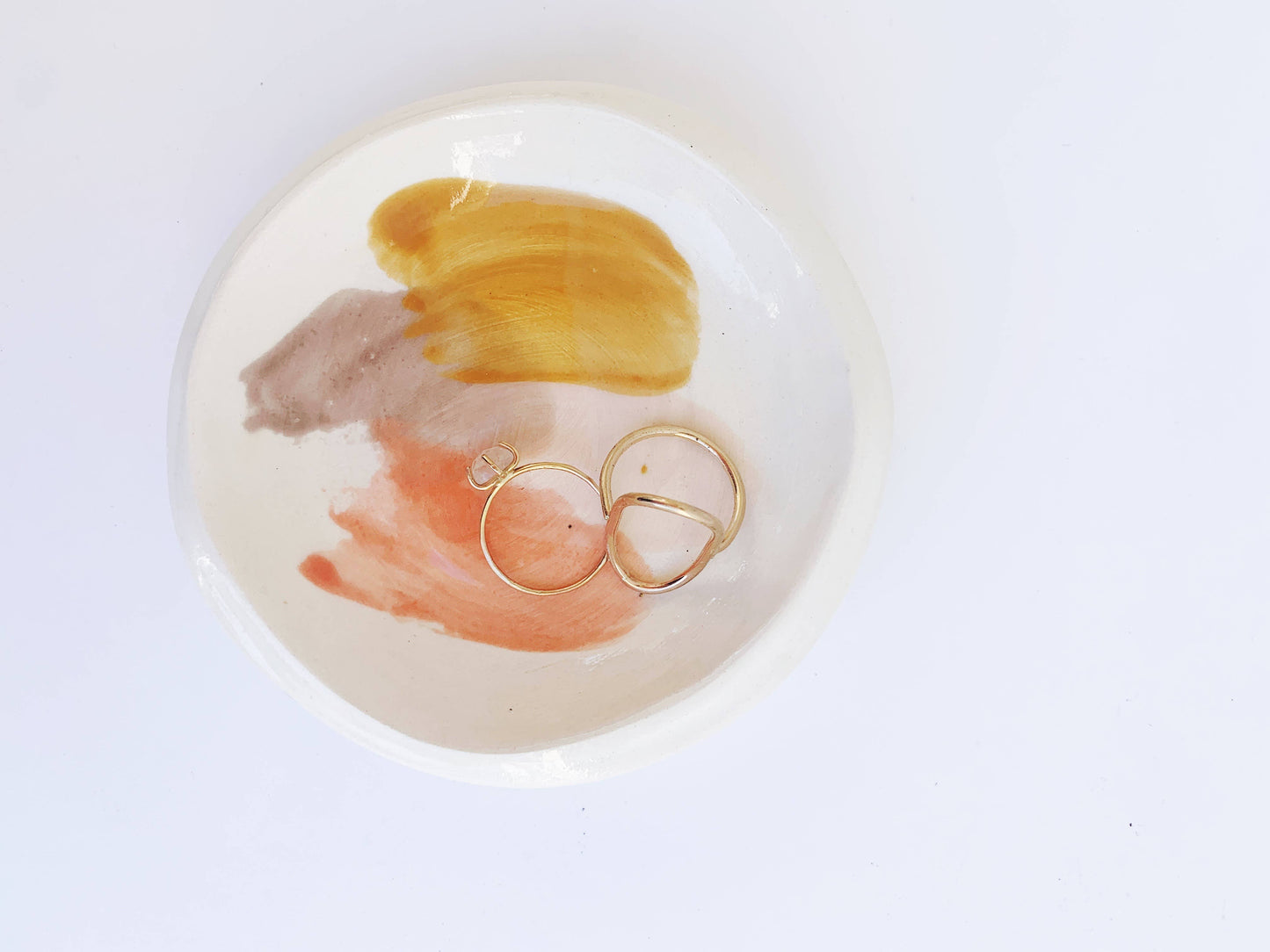 Watercolor Blush Ring Dish