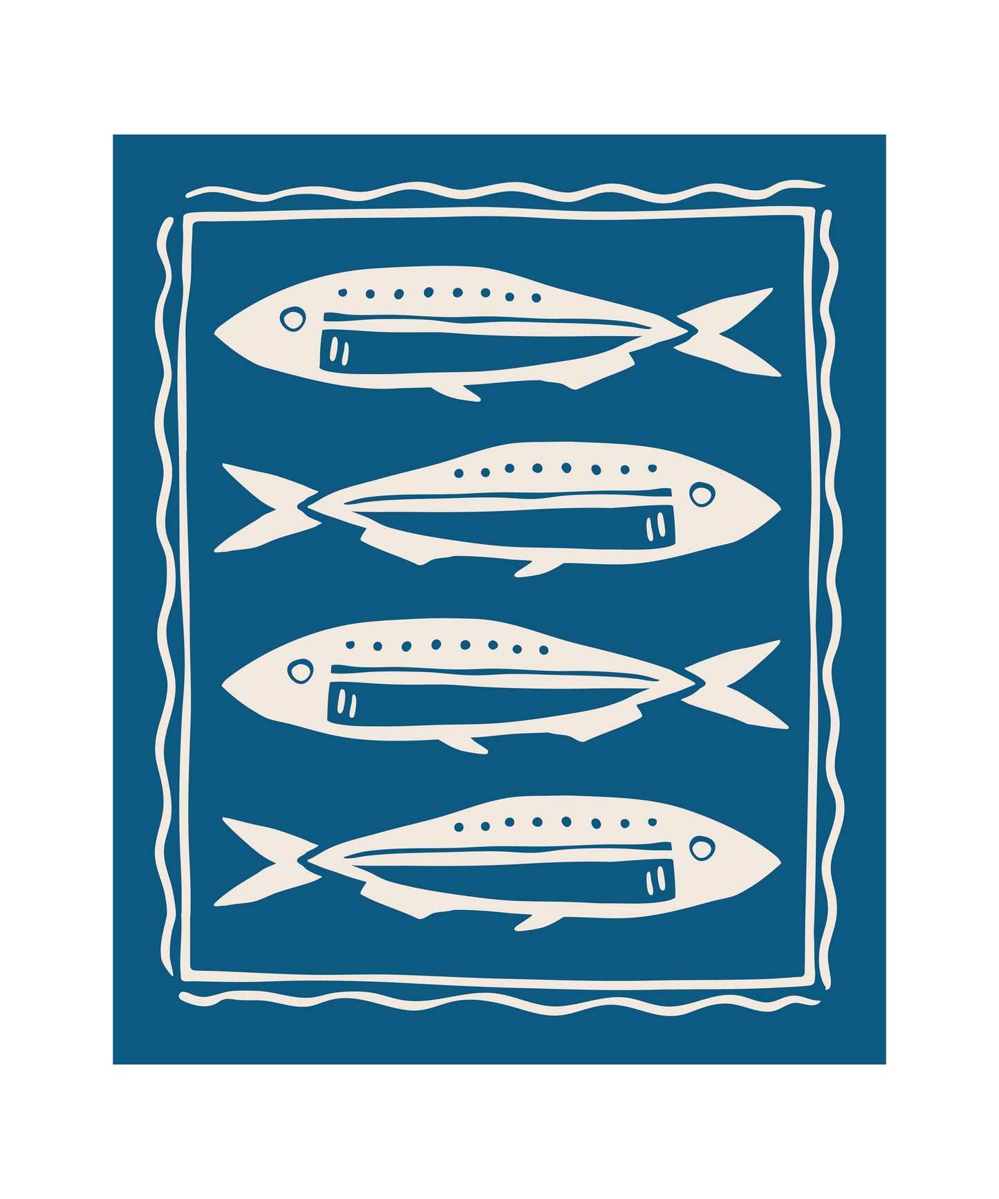 Pacific Row Plush Throw - Swell Blue