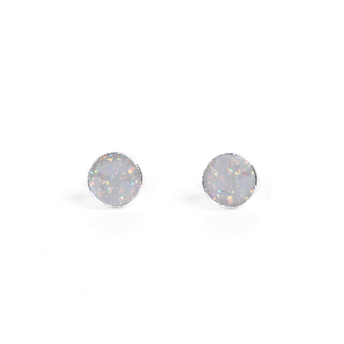 Inlay Solitaire Studs: Small / Jade
