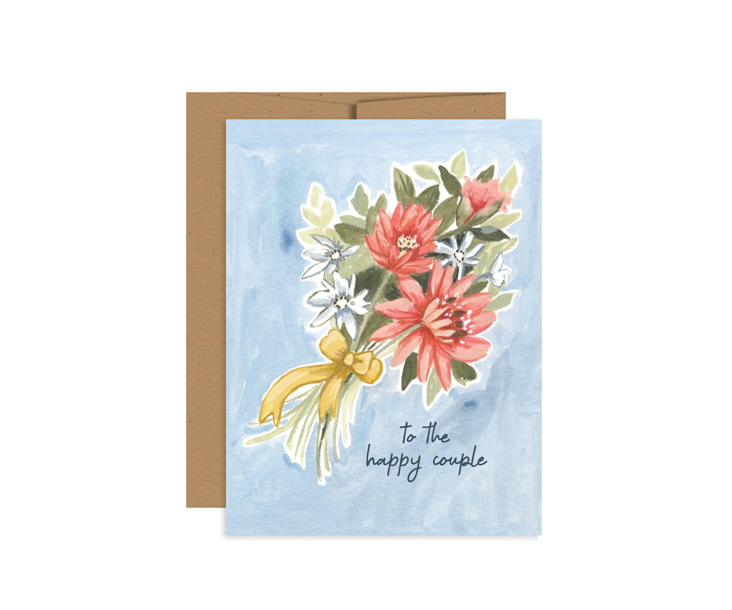 Lovely Bouquet Wedding Card