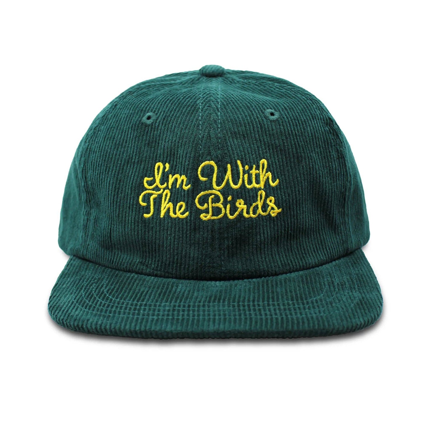 I'm With The Birds Corduroy Hat: Forest