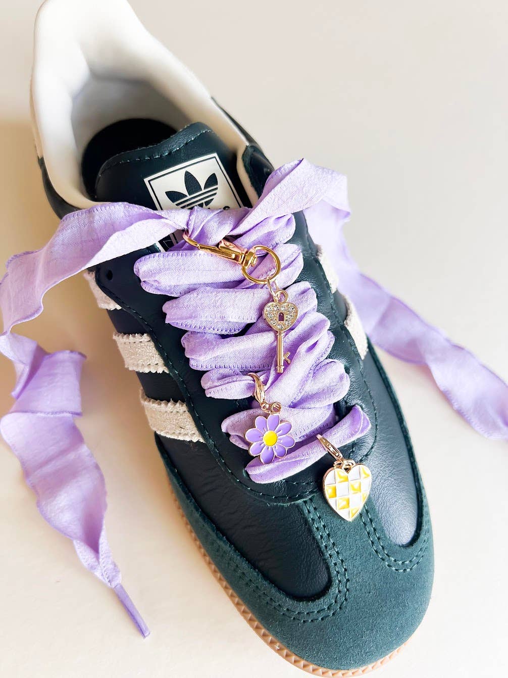 Sneaker Charms and Laces Set | Lavender Laces