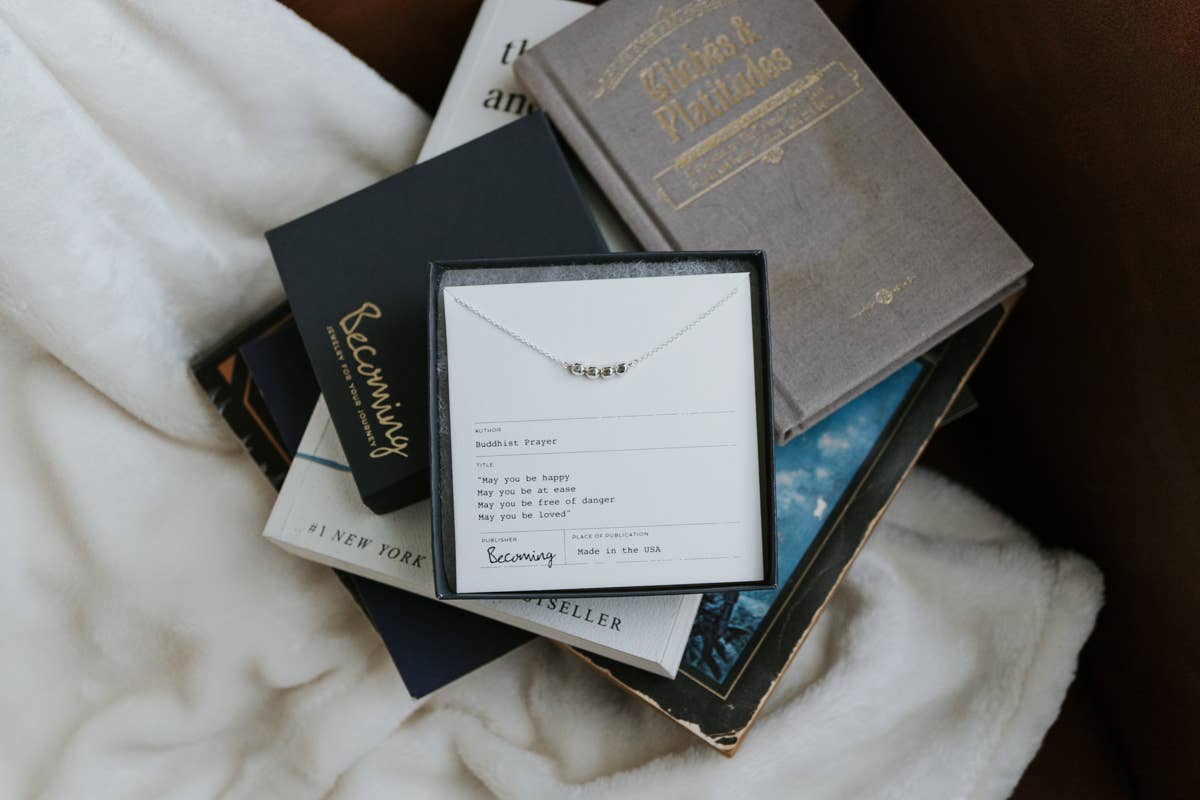 May You Be Happy Necklace | Sterling Silver