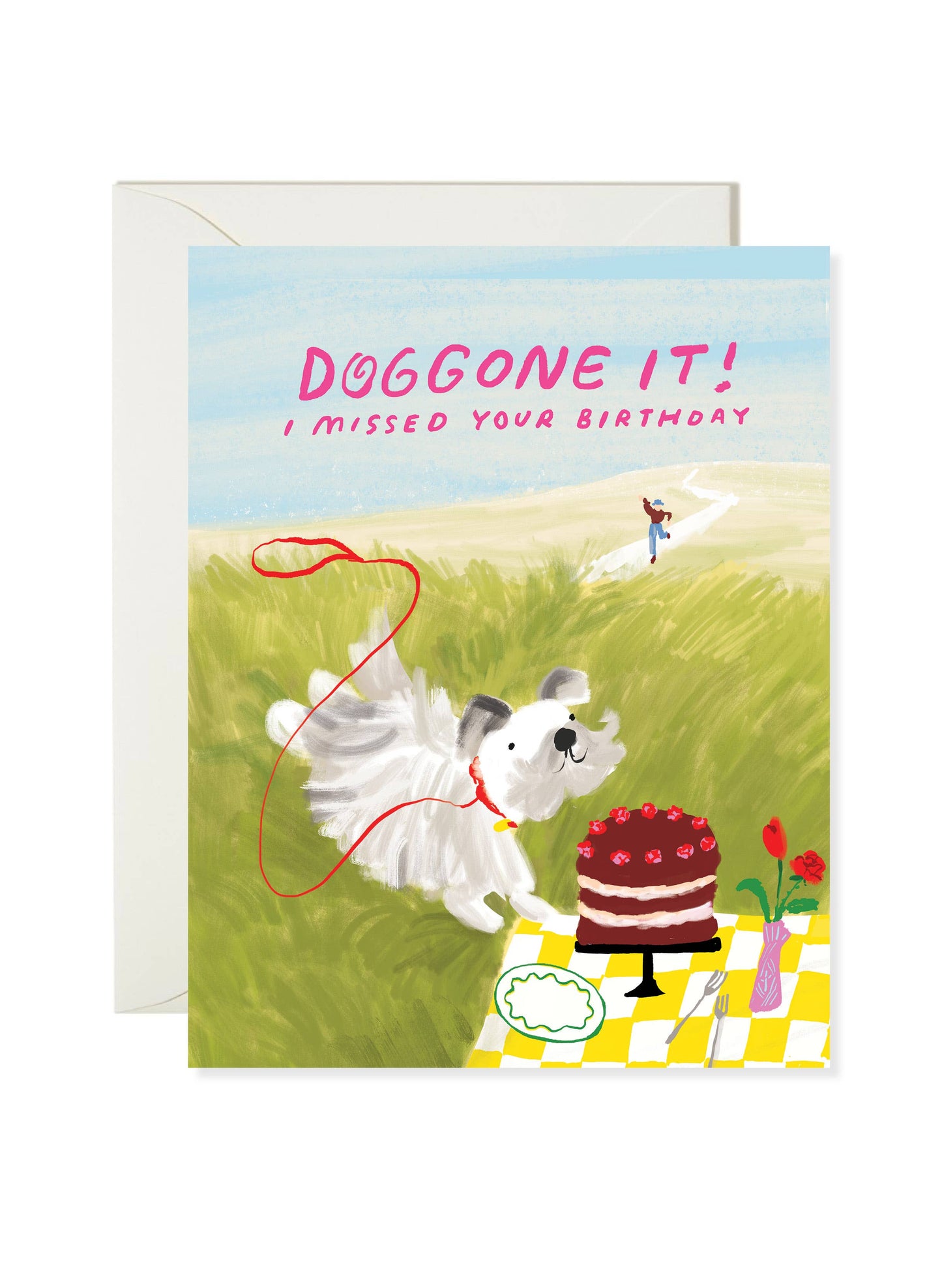 Doggone Birthday - Dog Belated Birthday Card
