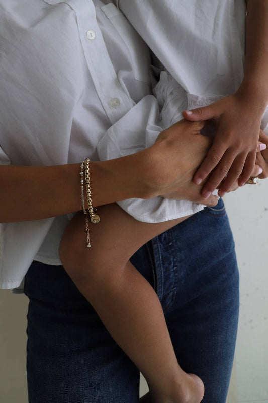 Nova Round Box Chain Bracelet