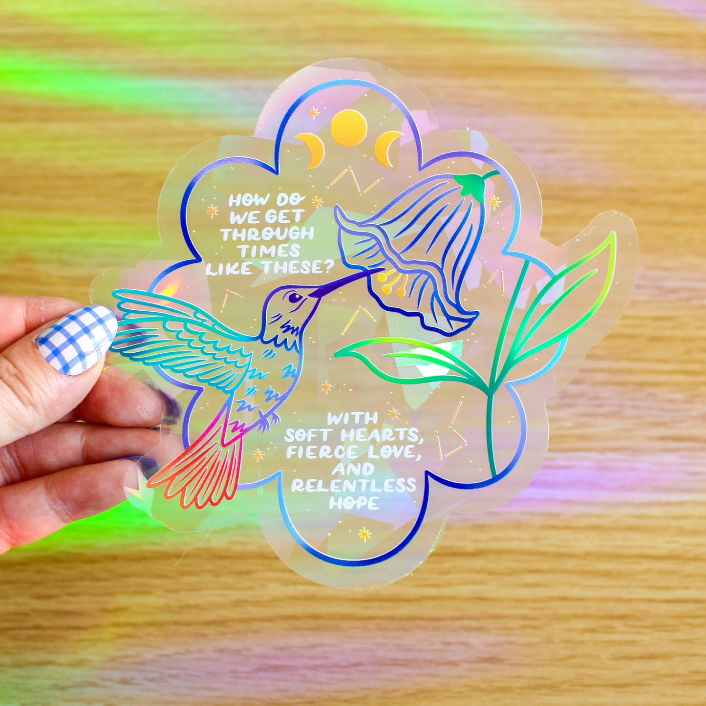Relentless Hope Hummingbird Rainbow-Making Suncatcher