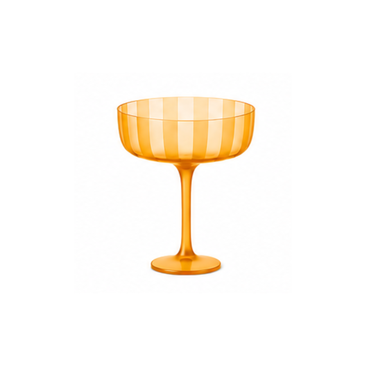 Stripe Coupe Glass: Merlot