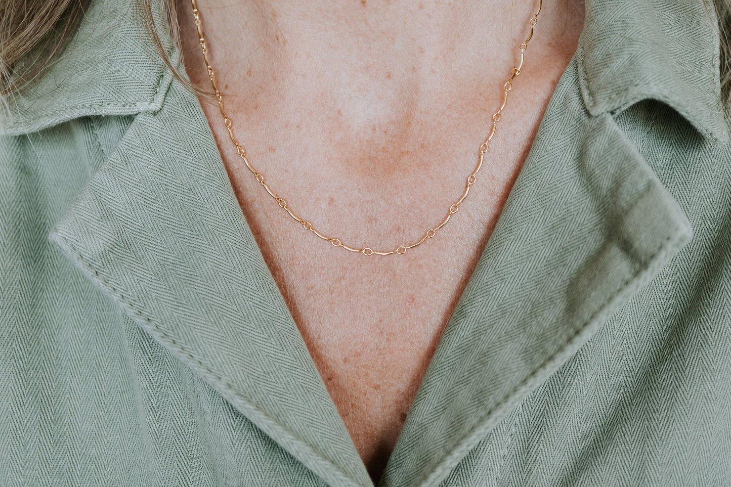 Ups & Downs Necklace: Gold Fill