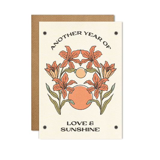 Another Year of Love & Sunshine Card: Cello-free