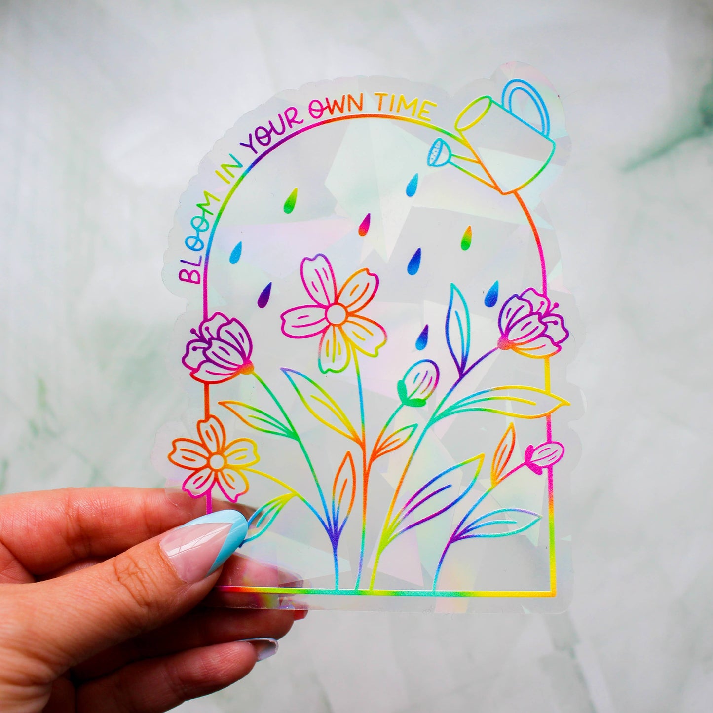 Bloom in Your Own Time Rainbow-Making Suncatcher