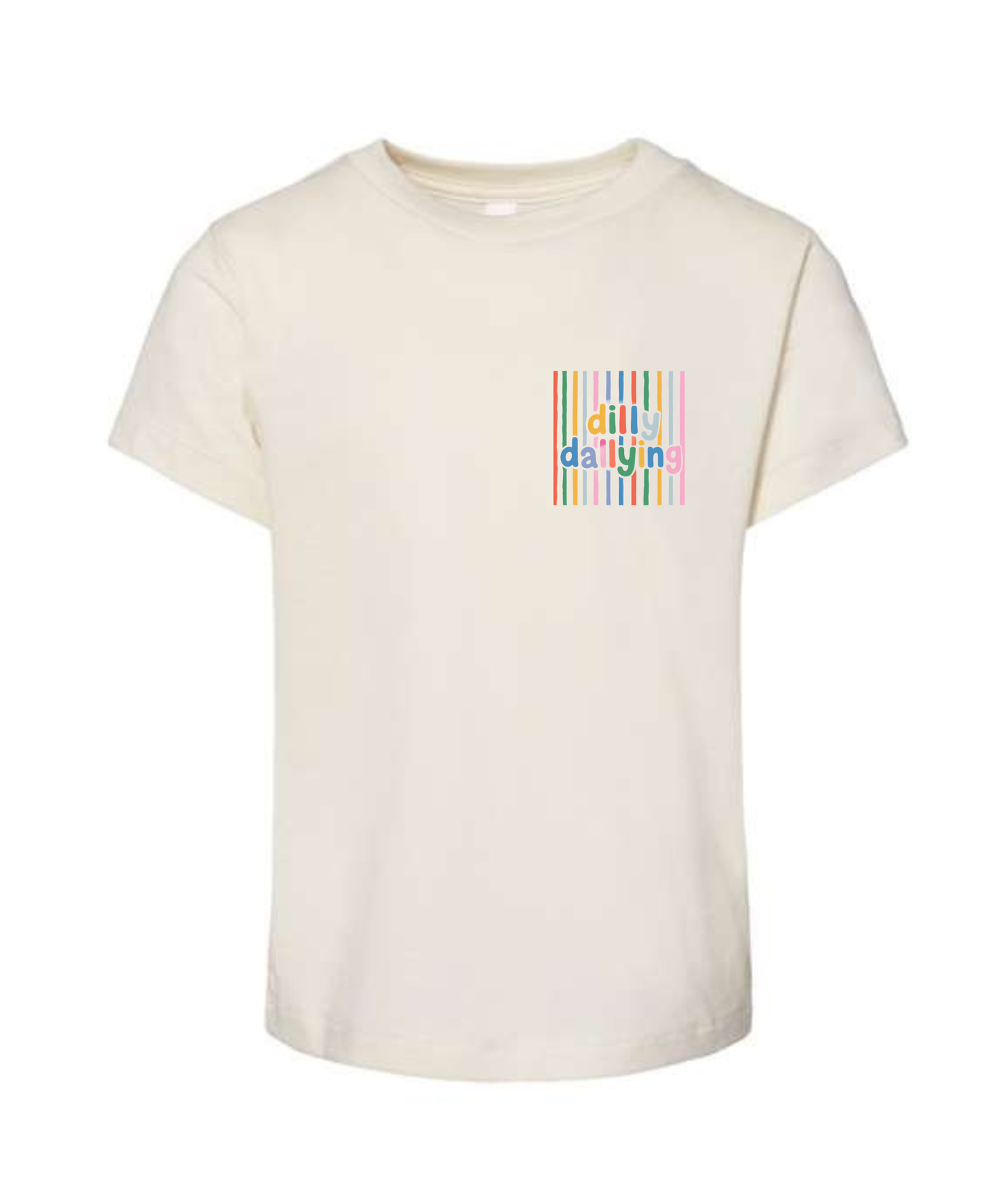 Dilly Dally Kids T-Shirt | Kids Summer Graphic T-Shirt | Funny Kids T-Shirt: 3T