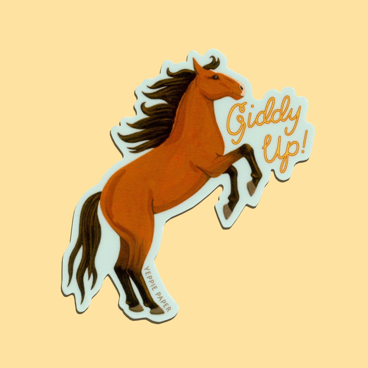 Giddy Up Horse Sticker