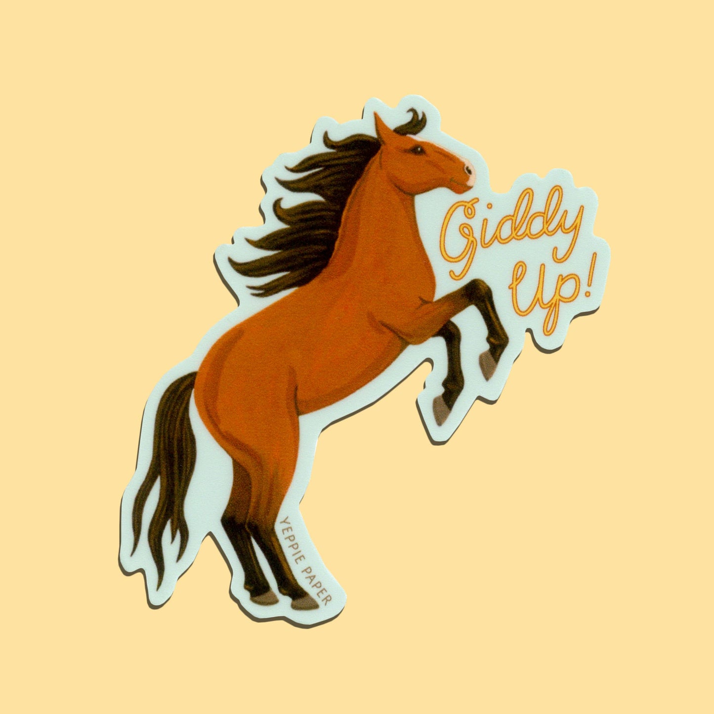Giddy Up Horse Sticker – Small Batch
