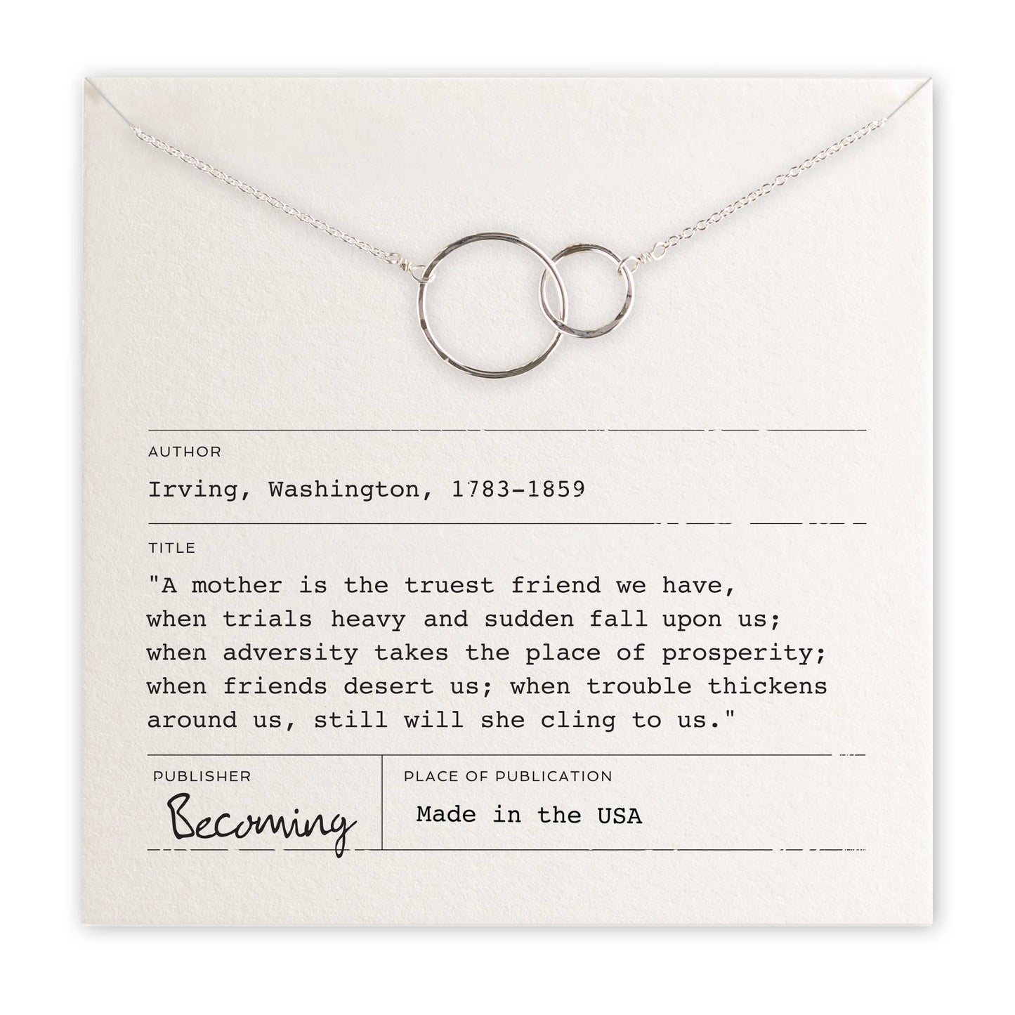 Mother Necklace | Sterling Silver