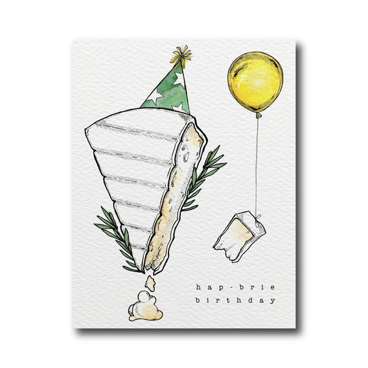 Hap-Brie Birthday Card