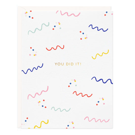 You Did It Confetti Card