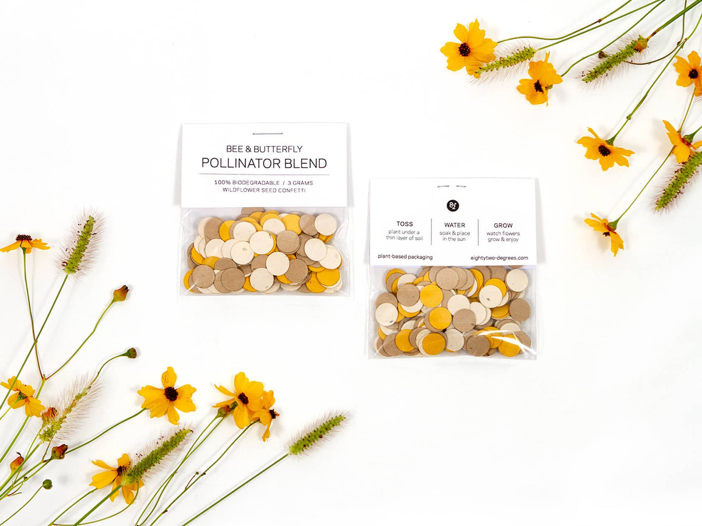 Wildflower Seed Confetti - Wheat/Mustard/Kraft