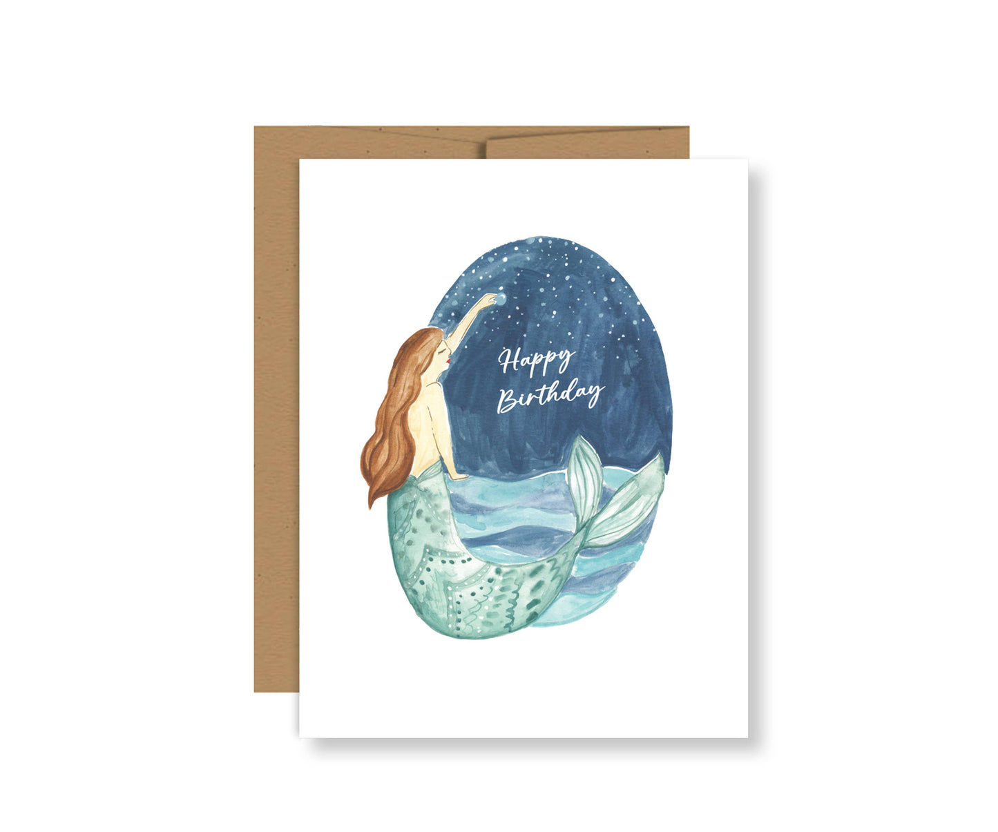 Mermaid Sea Birthday Card