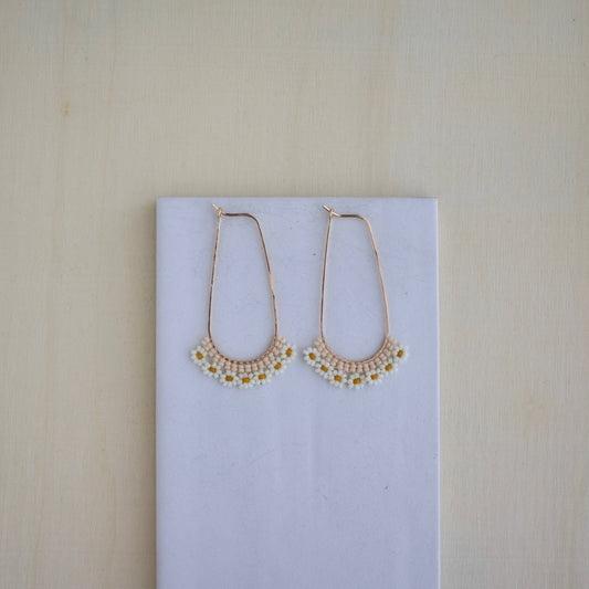 Daisy Chain Loops | 14K GF | Antique Cream