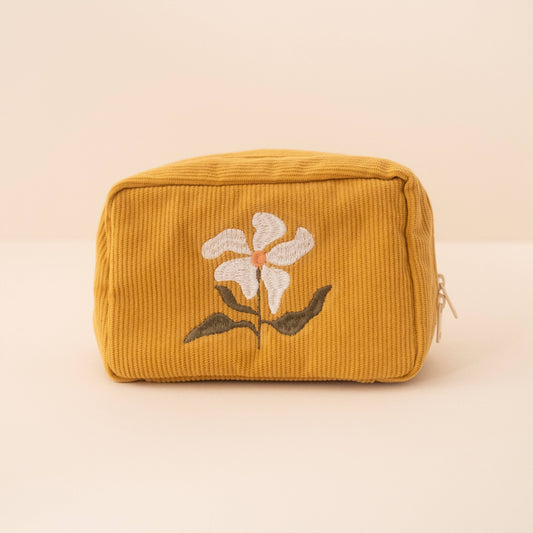 Corduroy Makeup Bag | Marigold