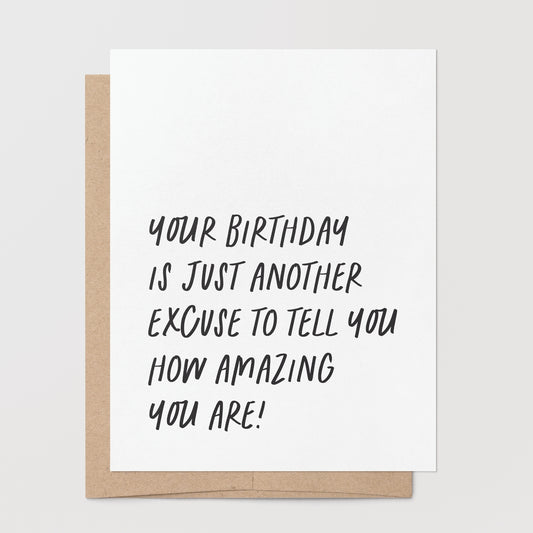 Birthday – You Are Amazing Greeting Card