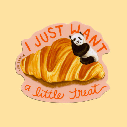 Croissant Panda Pastry Dessert Treat Sticker