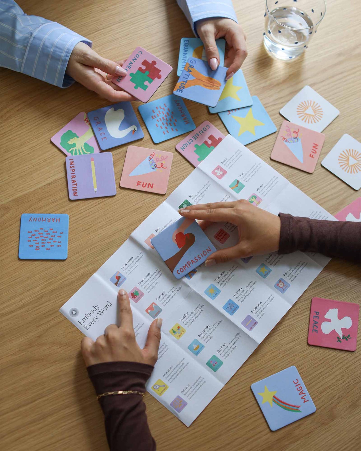 Mindful Memory Game Matching Pairs and Words for Kids