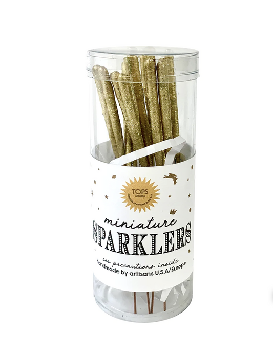 Gold Mini Sparklers in Tube