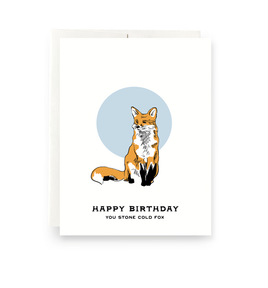 Fox Birthday Card