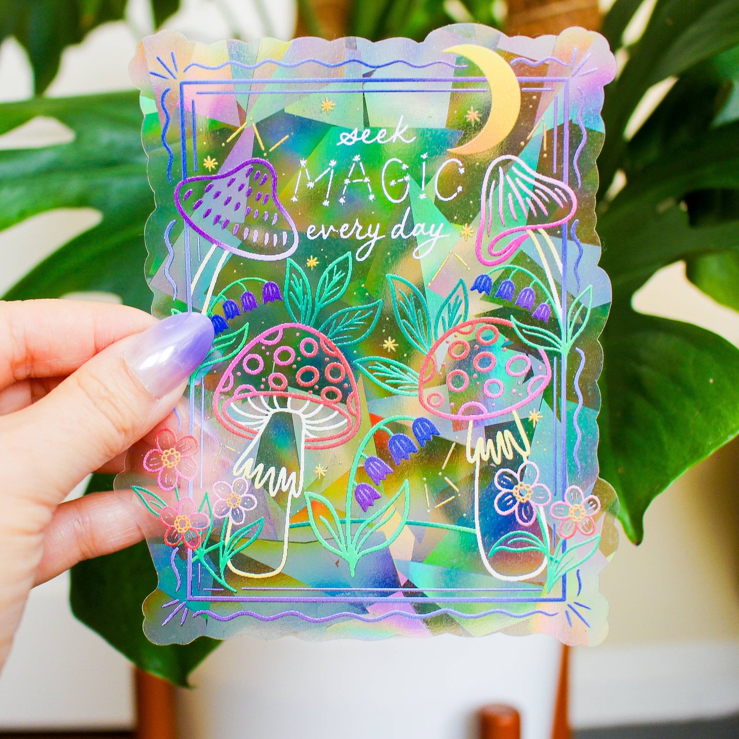 Seek Magic Every Day Rainbow-Making Suncatcher