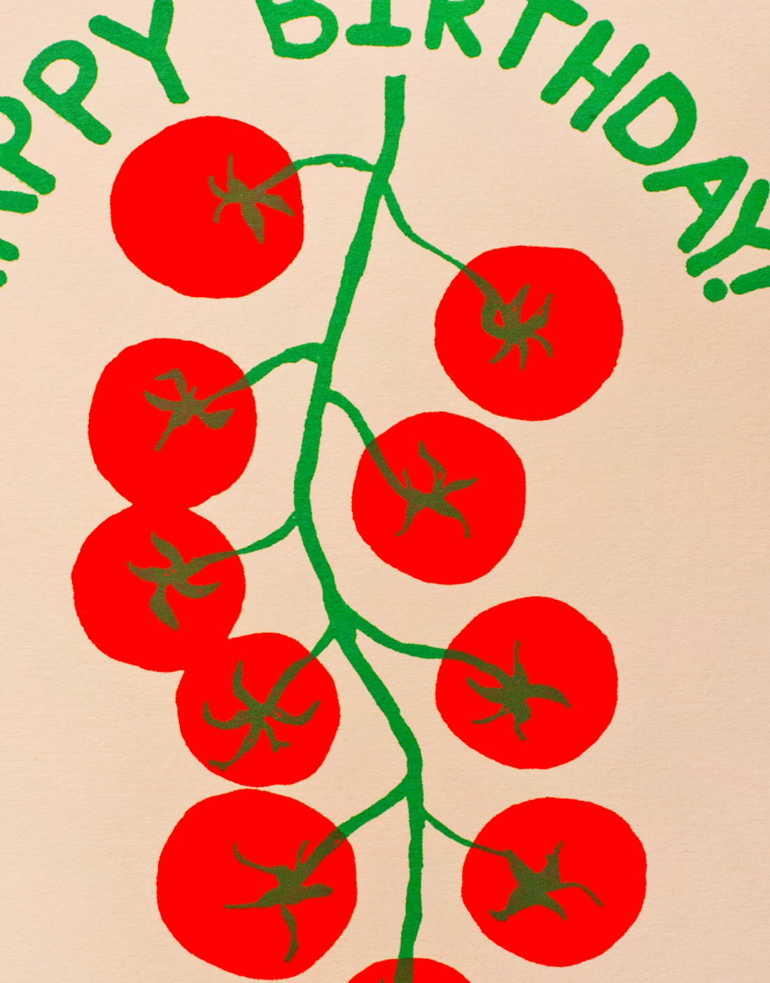 BIRTHDAY TOMATOES GREETING CARD