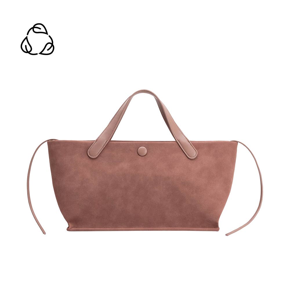 Jill Mauve Suede Vegan Tote Bag