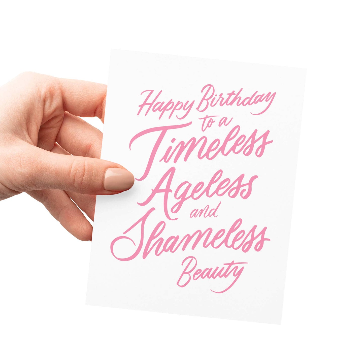 Shameless Letterpress Birthday Card