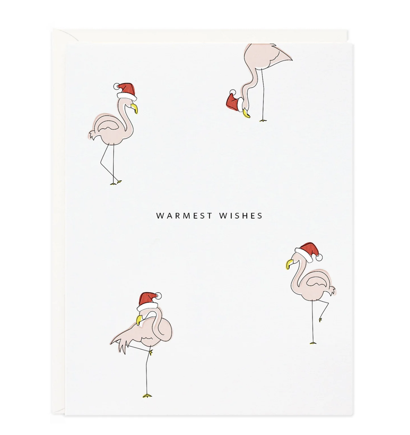 Warmest Wishes Flamingo Santas