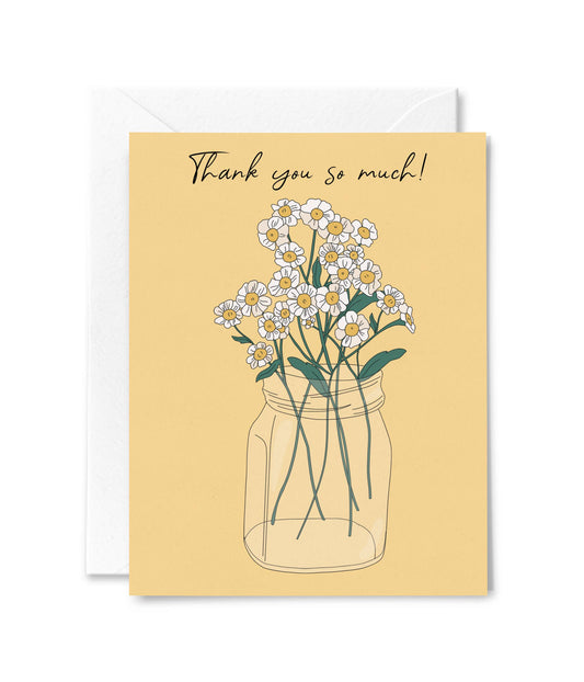 Thank You Daisies Greeting Card