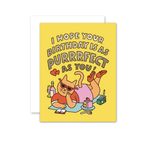 Purrrfect Birthday Card
