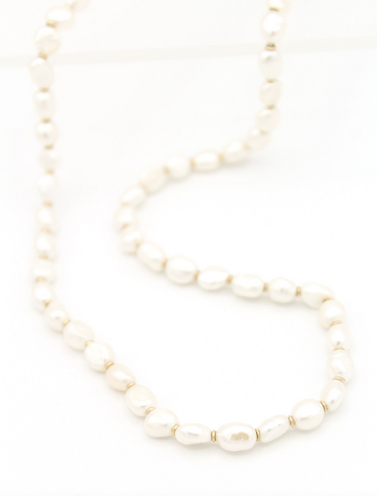 The Modern Pearl Necklace 16"