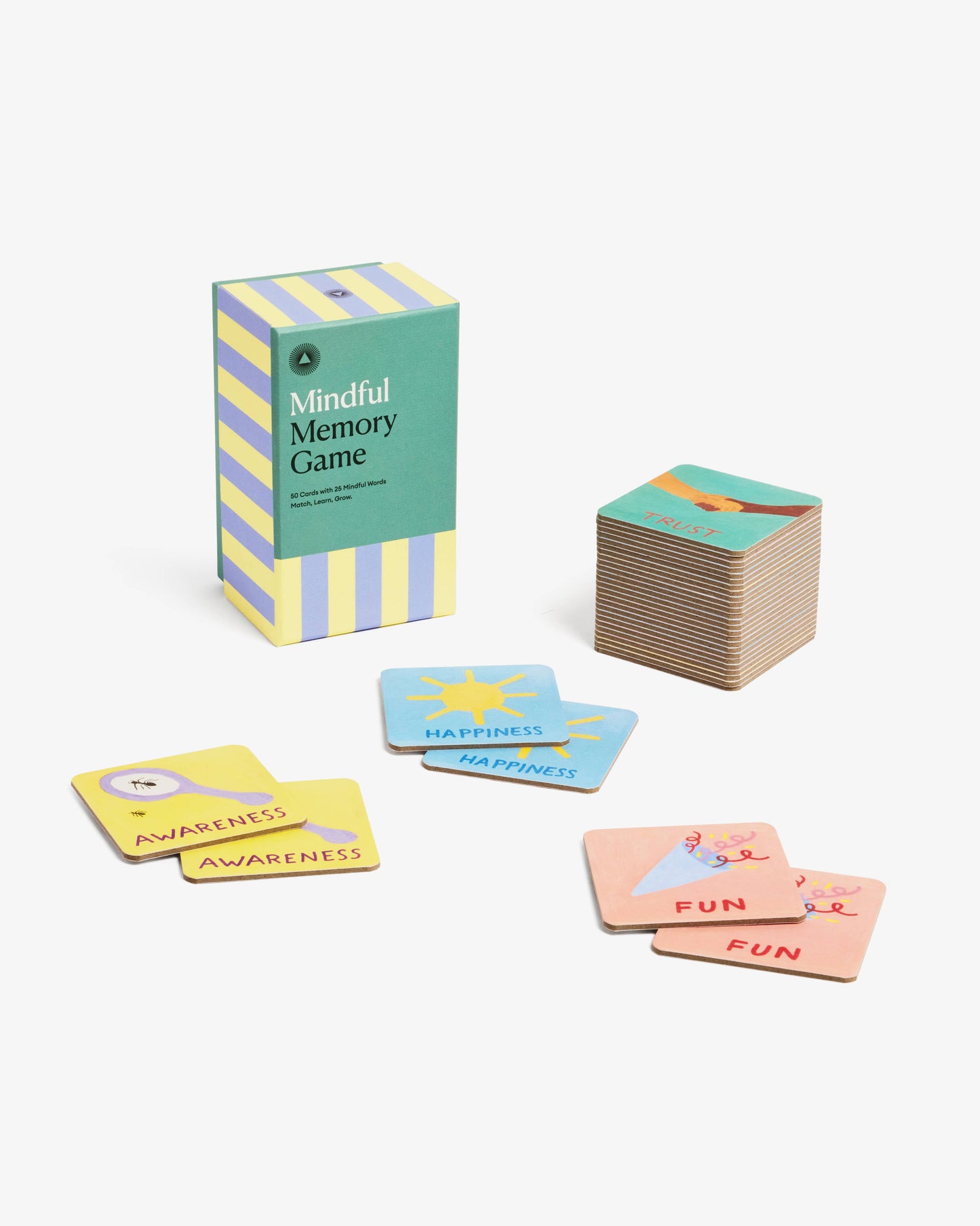 Mindful Memory Game Matching Pairs and Words for Kids