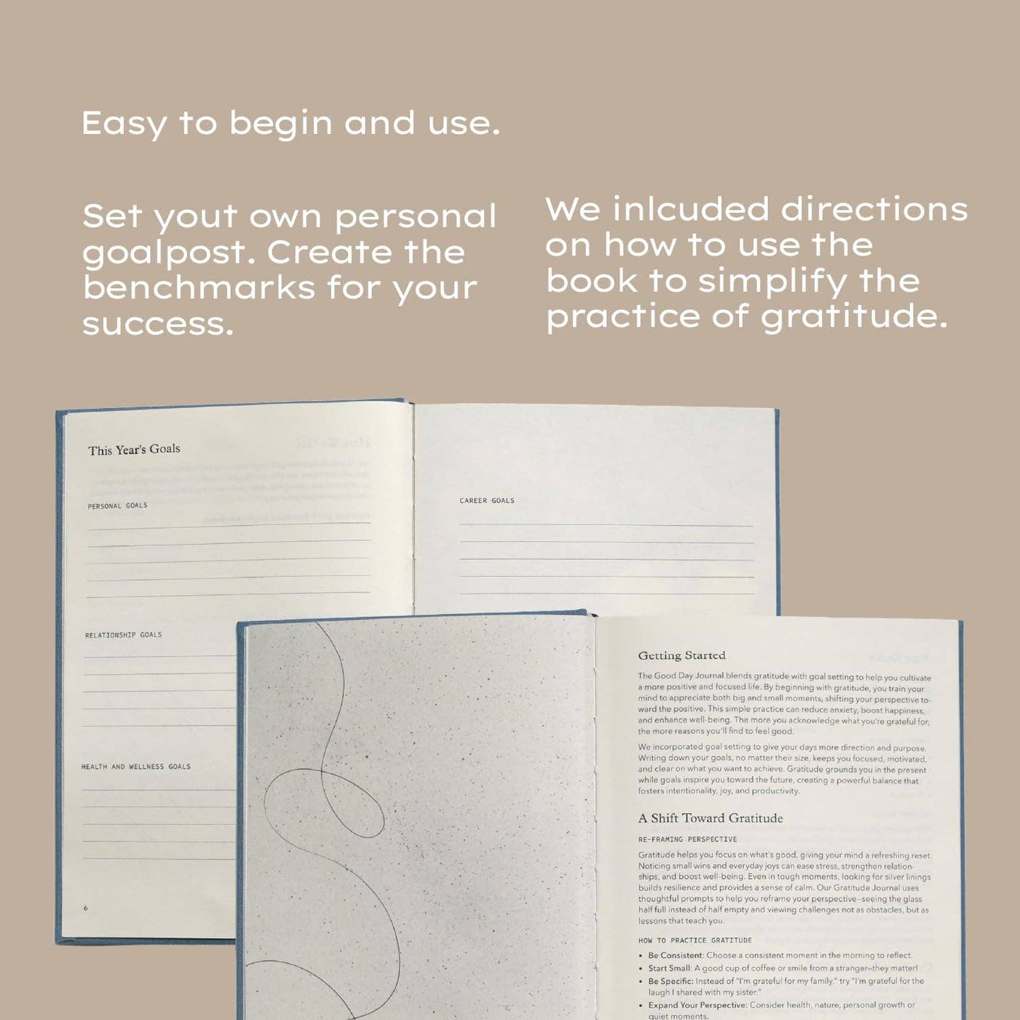 The Good Day Journal | Mindfulness & Gratitude Journal : Marigold