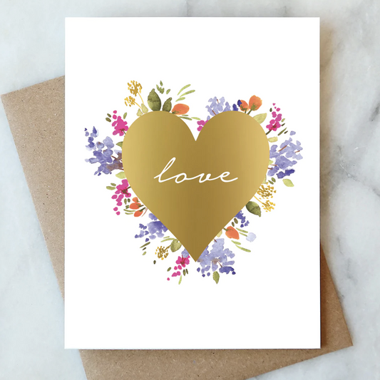 Love Floral Card