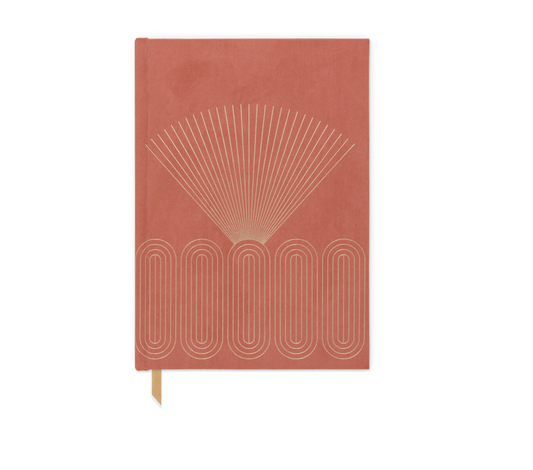 Metallic Suede Journal | Radiant Rays
