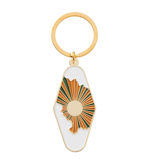 Sun and Clouds Keychain
