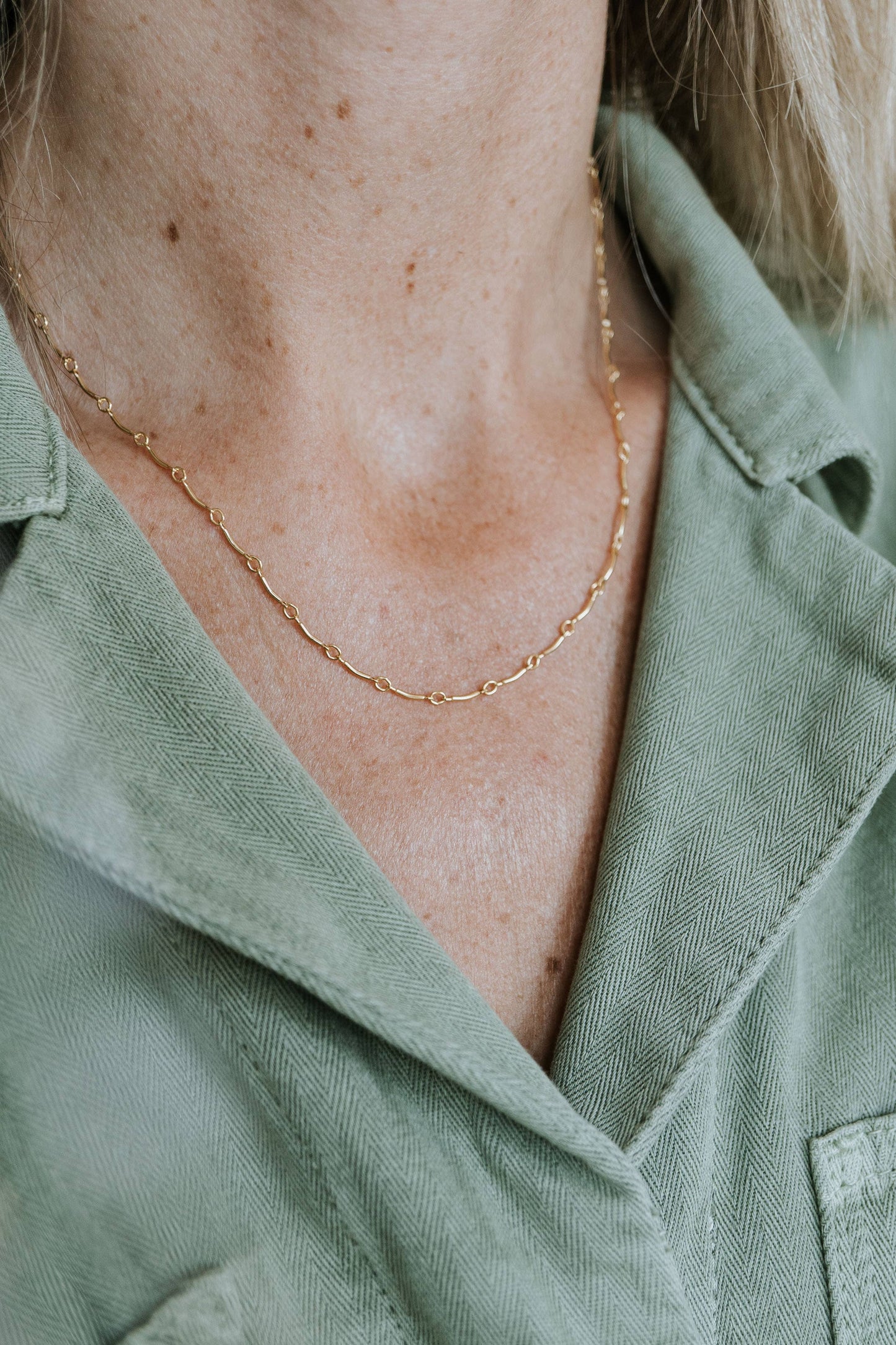Ups & Downs Necklace: Gold Fill