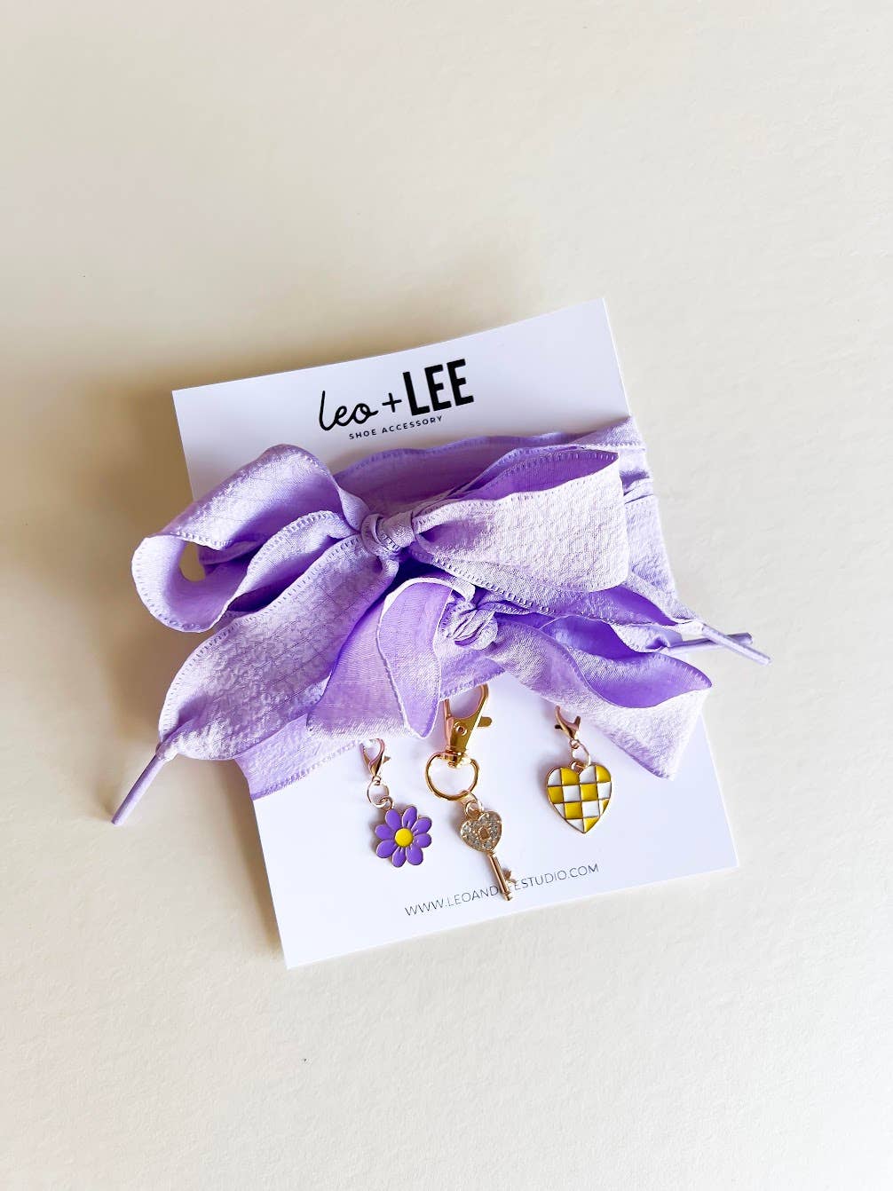 Sneaker Charms and Laces Set | Lavender Laces