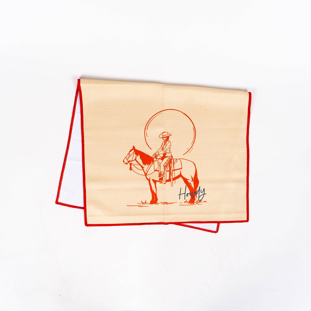 Howdy Tea Towel - Cream