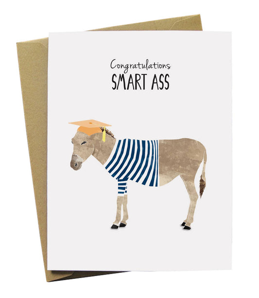 Donkey Graduation Card