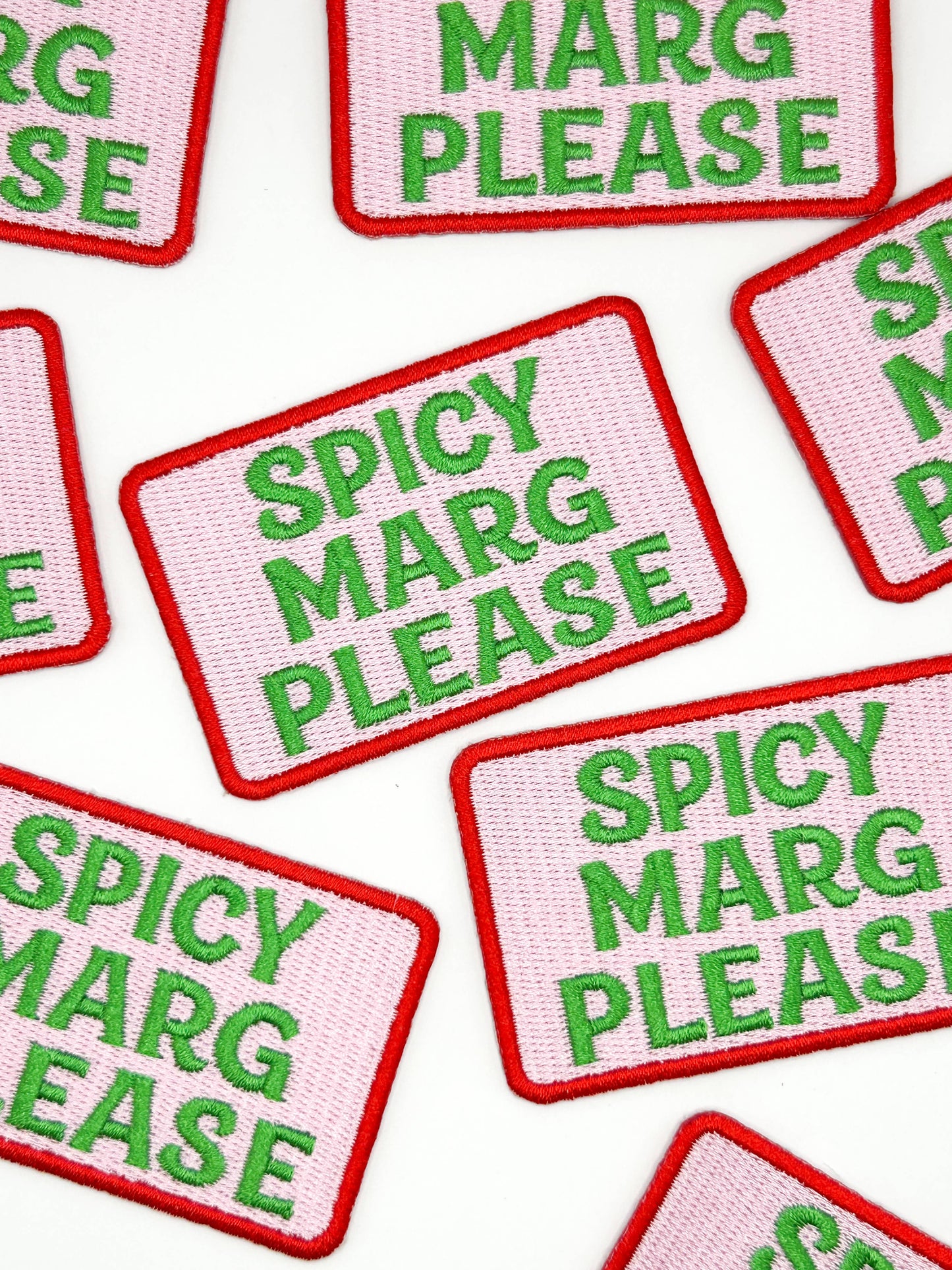Spicy Marg Please Embroidered Patch